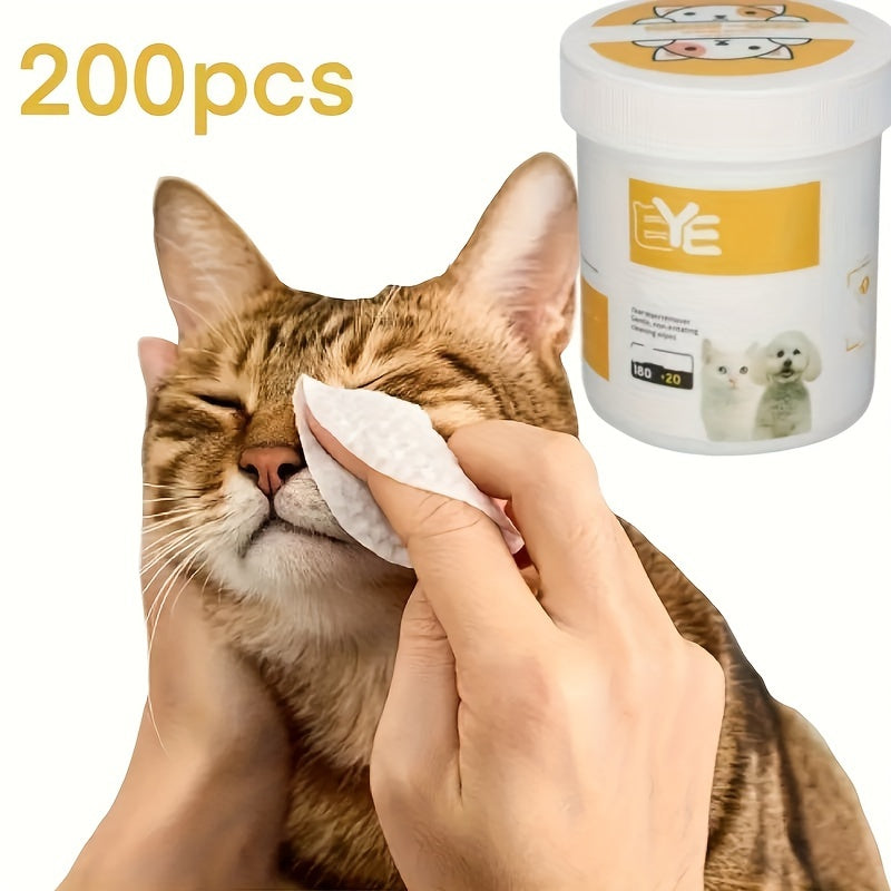 200 Pet Eye Wipes - Cat & Dog Eye Cleaner