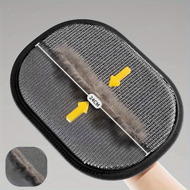 Black Polypropylene Pet Grooming Gloves