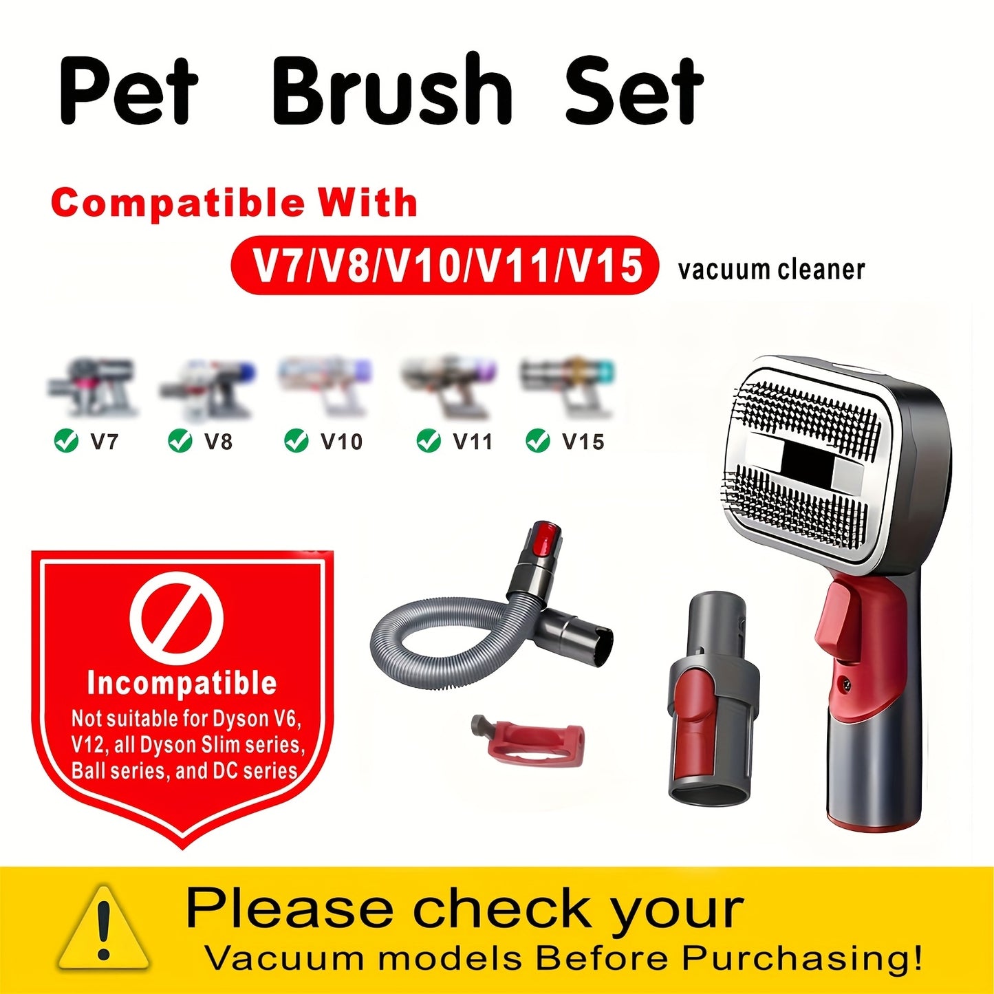 Pet Grooming Brush for Dogs and Cats