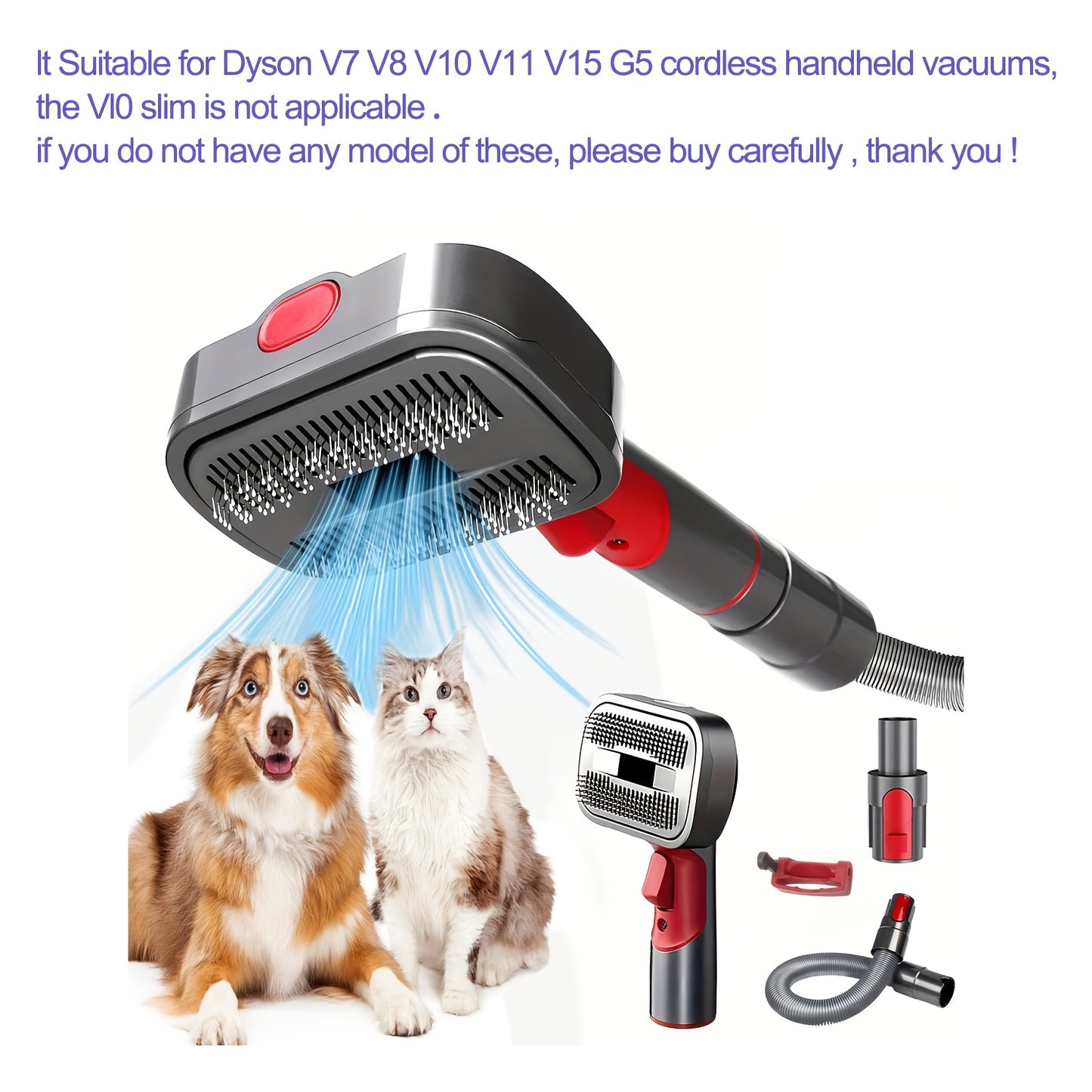 Pet Grooming Brush for Dogs and Cats