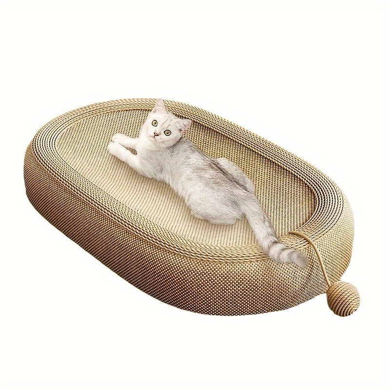 Cat Scratching Board & Bed Integrated Toy Ball Se