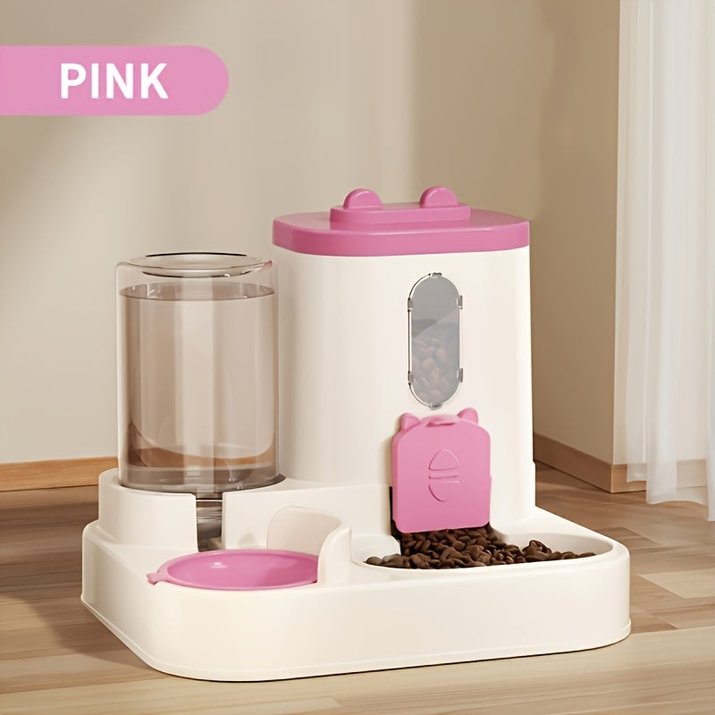 2‑in‑1 Automatic Cat Food & Water Dispenser