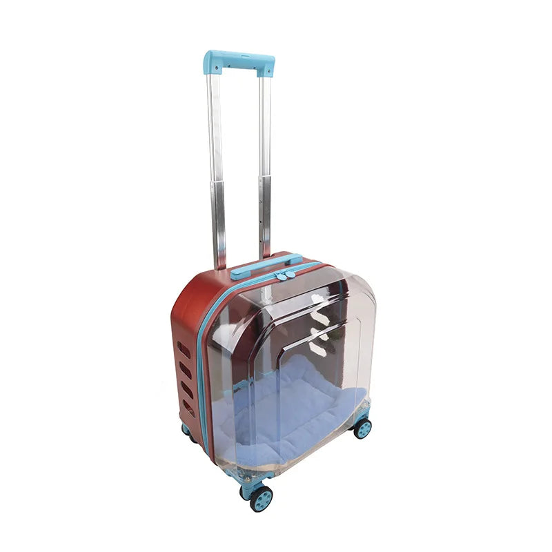 Pet Cat Carrier Out Trolley Case