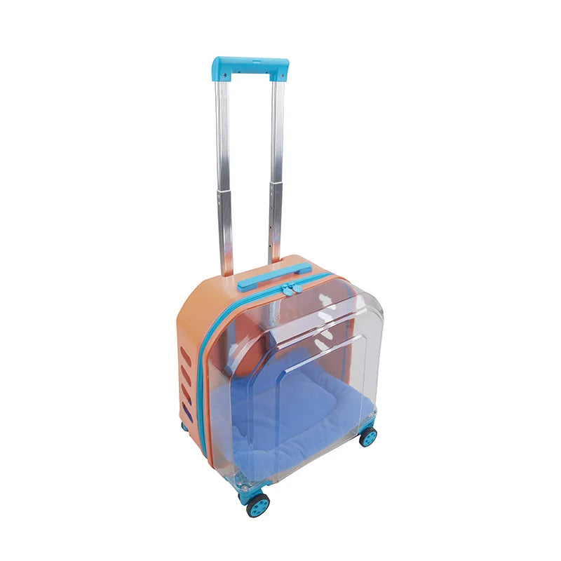Pet Cat Carrier Out Trolley Case