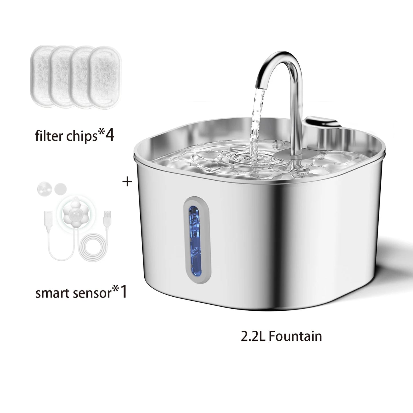 ZYFeeder 2.2L Automatic Cat Water Fountain