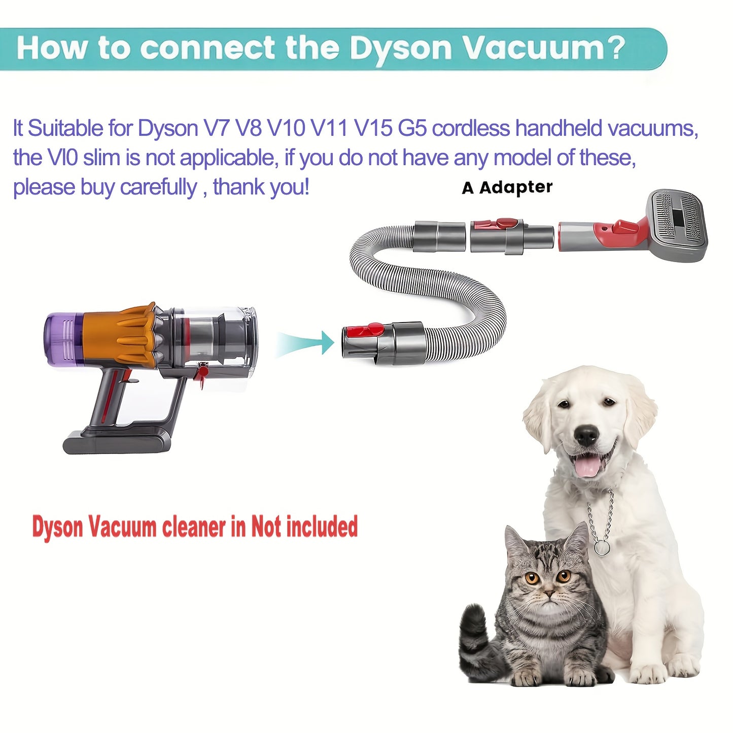 Pet Grooming Brush for Dogs and Cats