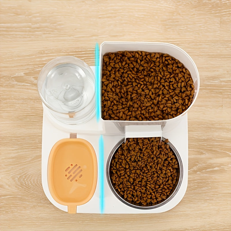2‑in‑1 Automatic Cat Food & Water Dispenser