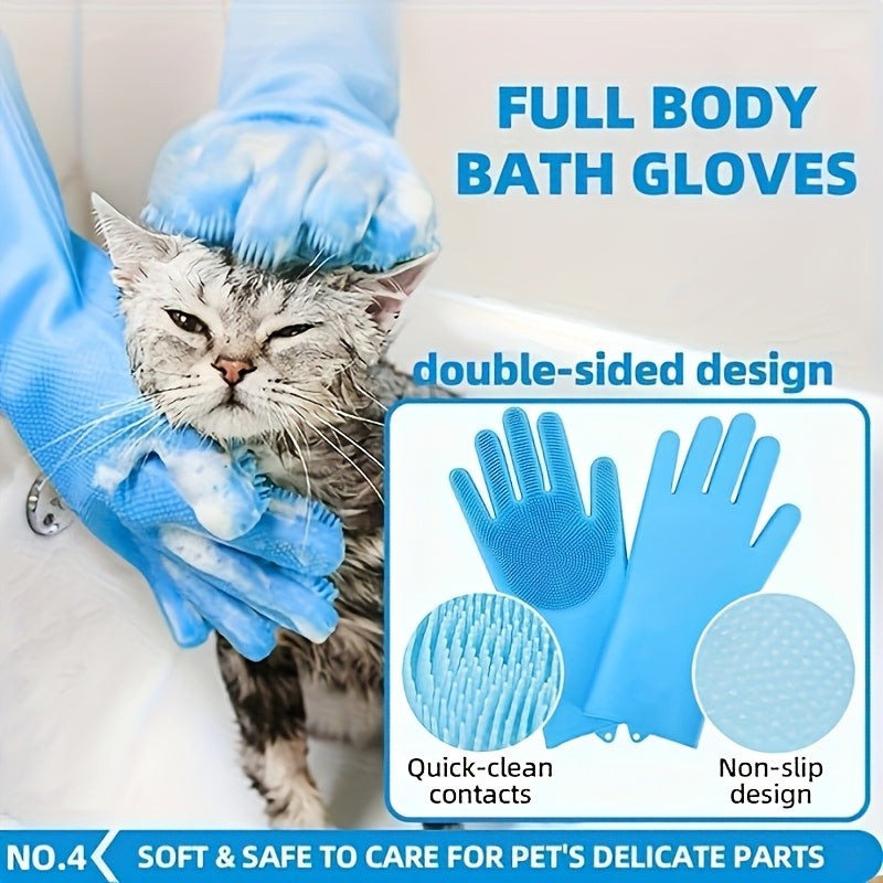 Dog Grooming Kit: Comb, Towel, Massage Brush, Cleaning Gloves, and Storage Bag