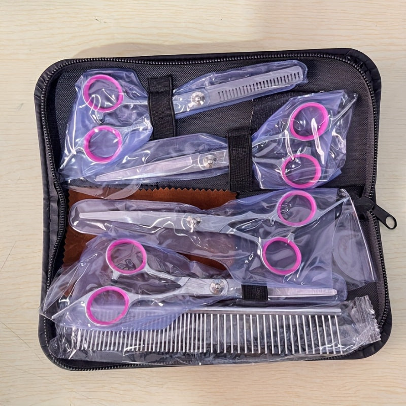 7pcs/set Professional Pet Grooming Scissors Set