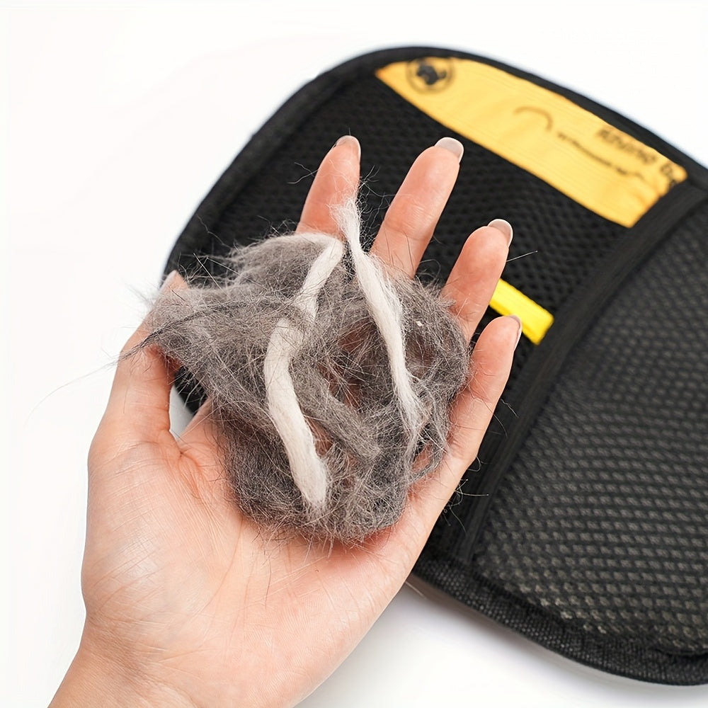 Black Polypropylene Pet Grooming Gloves
