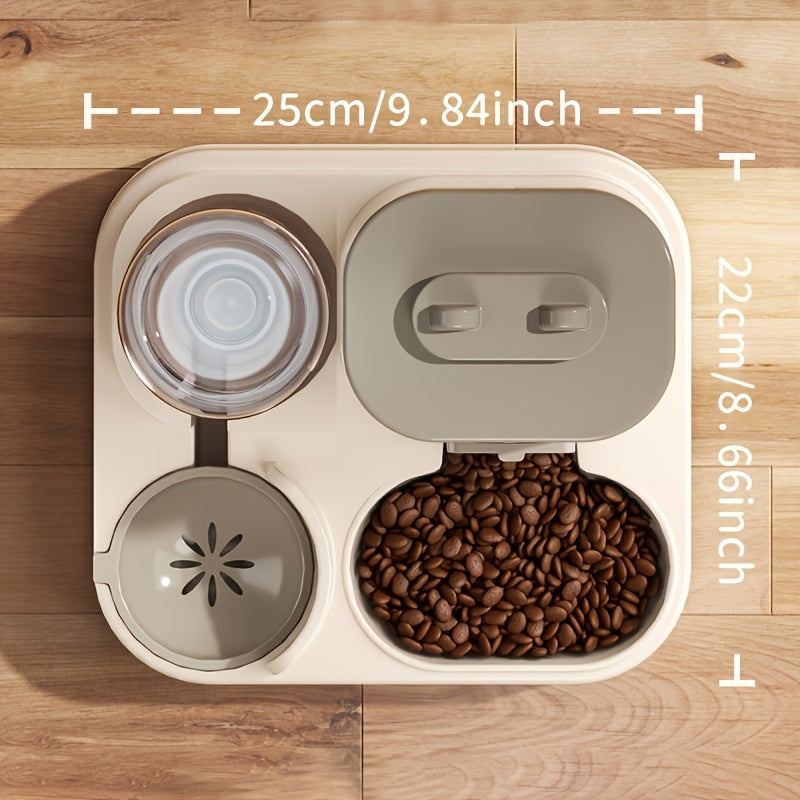 2‑in‑1 Automatic Cat Food & Water Dispenser