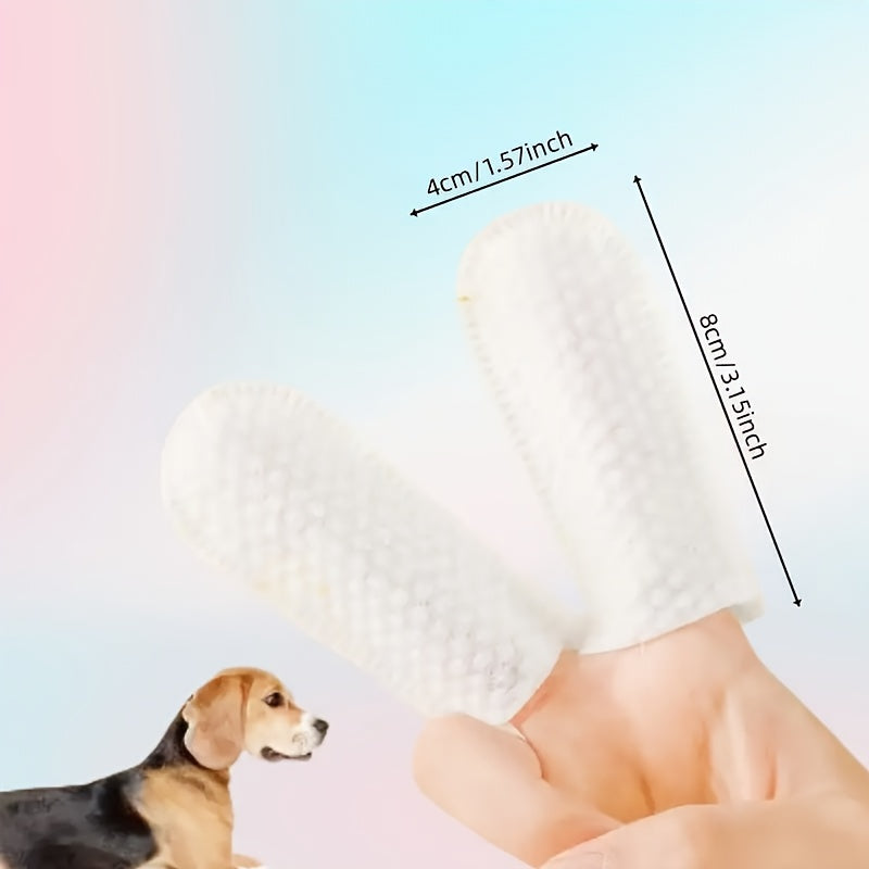 PawsPals 100-Pack Dog Ear & Teeth Cleaning Finger Wipes