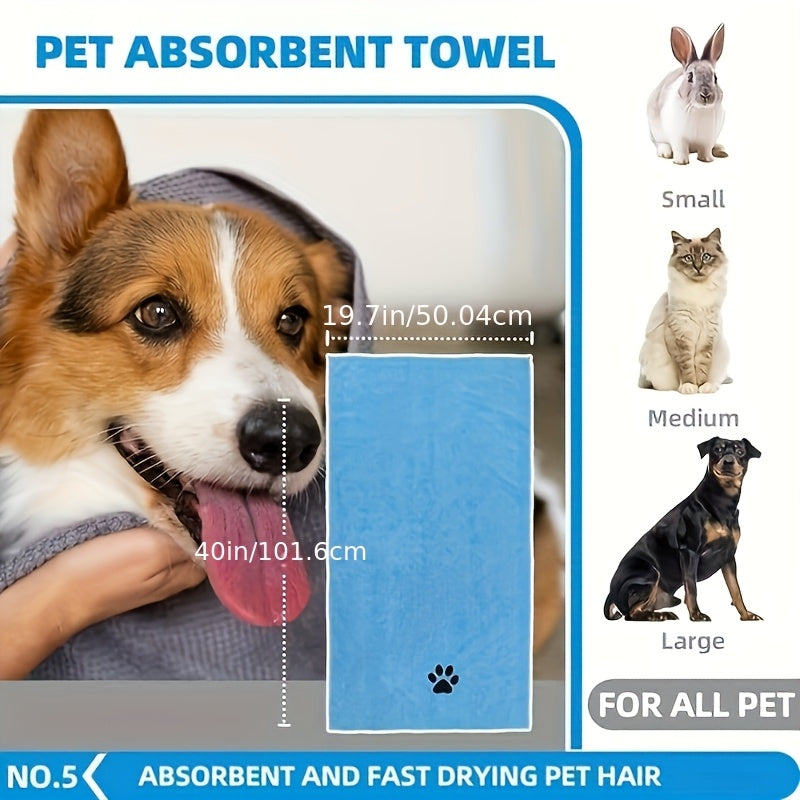 Dog Grooming Kit: Comb, Towel, Massage Brush, Cleaning Gloves, and Storage Bag