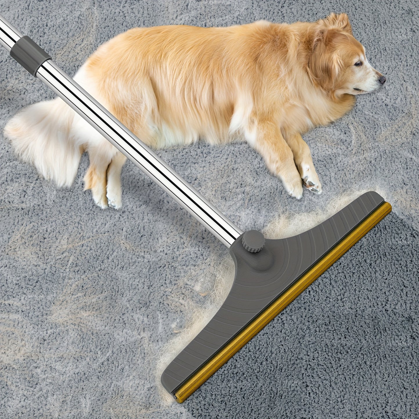 Pet Hair Removal Tool with 114.3cm Adjustable Handle