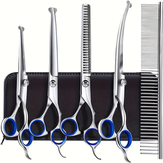 7pcs/set Professional Pet Grooming Scissors Set