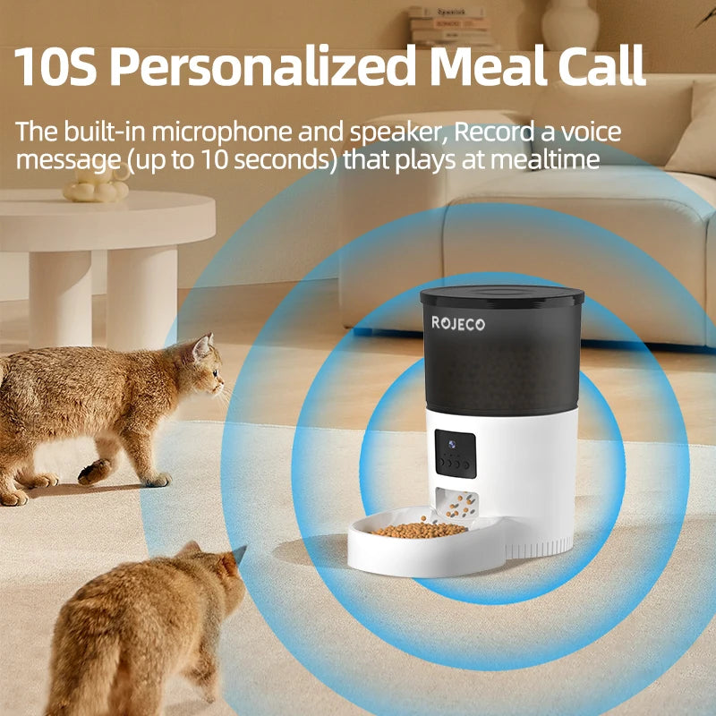 ROJECO Automatic Cat Feeder + Camera