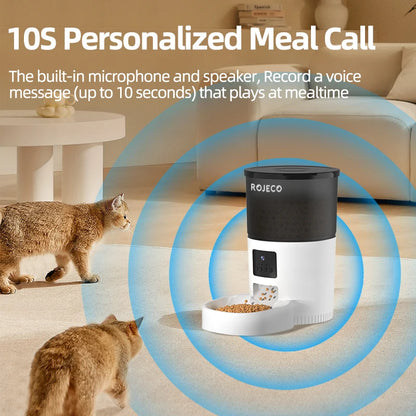 ROJECO Automatic Cat Feeder + Camera