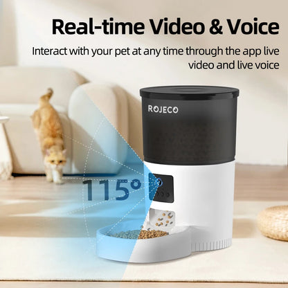 ROJECO Automatic Cat Feeder + Camera