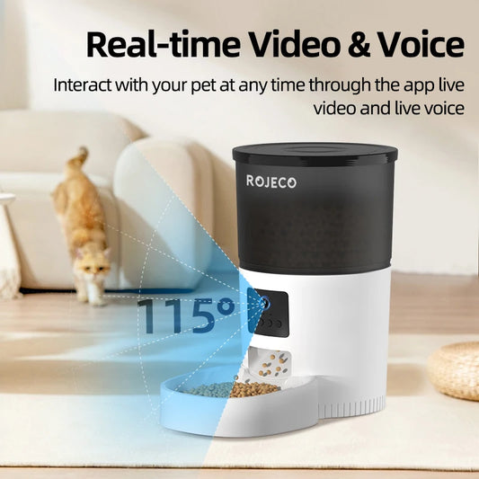 ROJECO Automatic Cat Feeder + Camera