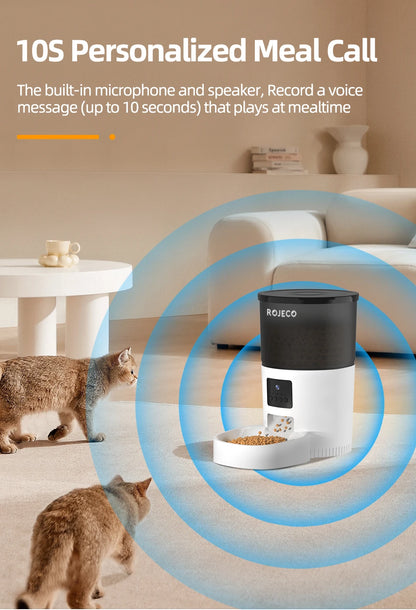 ROJECO Automatic Cat Feeder + Camera