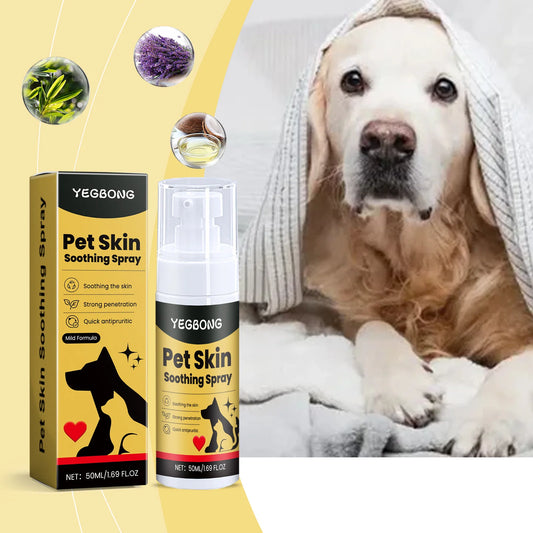 Dogs Cat Flea Lice Control Alleviate Skin Scratching Licking Wound Spray