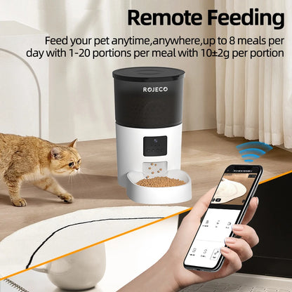 ROJECO Automatic Cat Feeder + Camera
