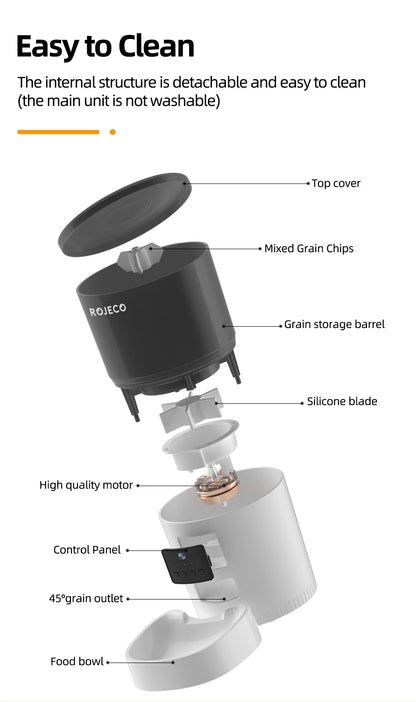 ROJECO Automatic Cat Feeder + Camera
