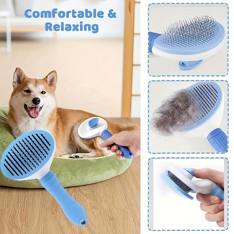 Dog Grooming Kit: Comb, Towel, Massage Brush, Cleaning Gloves, and Storage Bag